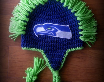 baby pattern free hat mohawk crochet Hats, Baby, Crochet Hat, Seahawks Hat Crochet Mohawk Seattle Mohawk