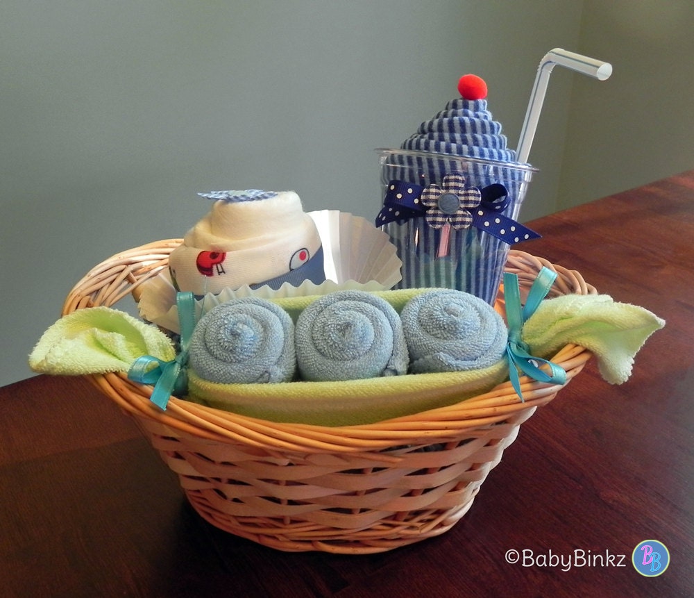 BabyBinkz Gift Basket Unique Baby Shower Gift or Centerpiece