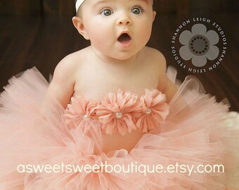 Tutu With Top Baby Girl Tutus Baby Tutu Peach Tutu Peach Newborn Tutu Peach Tutu And Headband Tutu Top Toddler Tutu Baby Tutu And Headband