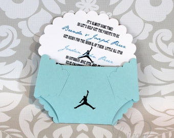 Baby Shower Real Diaper Invitations Baby shower diaper