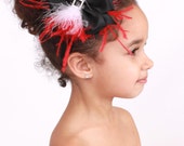 Christmas or Holiday Headband - Santa Sweetie - Black Red and White: Fits toddler to adult - Cutie Patootie Designz Il_170x135