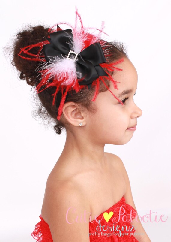 Christmas or Holiday Headband - Santa Sweetie - Black Red and White: Fits toddler to adult - Cutie Patootie Designz Il_570xn