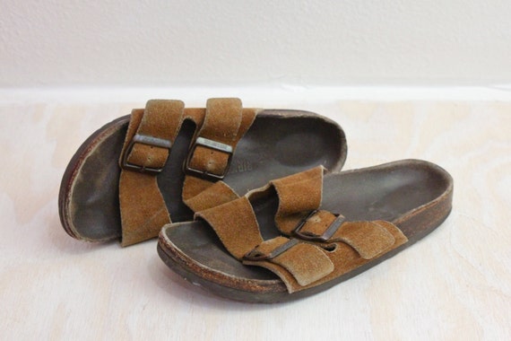 Vintage Birkenstock Brown Leather Sandals Sz 37/6-6.5