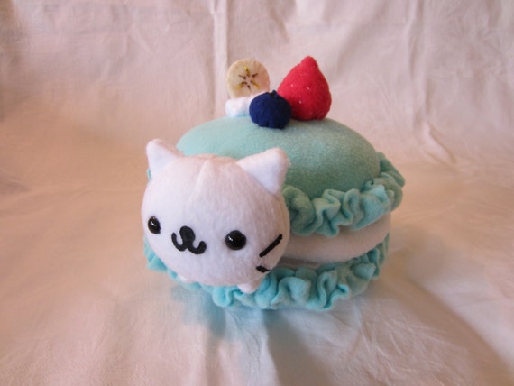 cat macaron plush