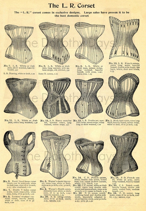 Vintage corset advert women's underwear by TheDorothyDays