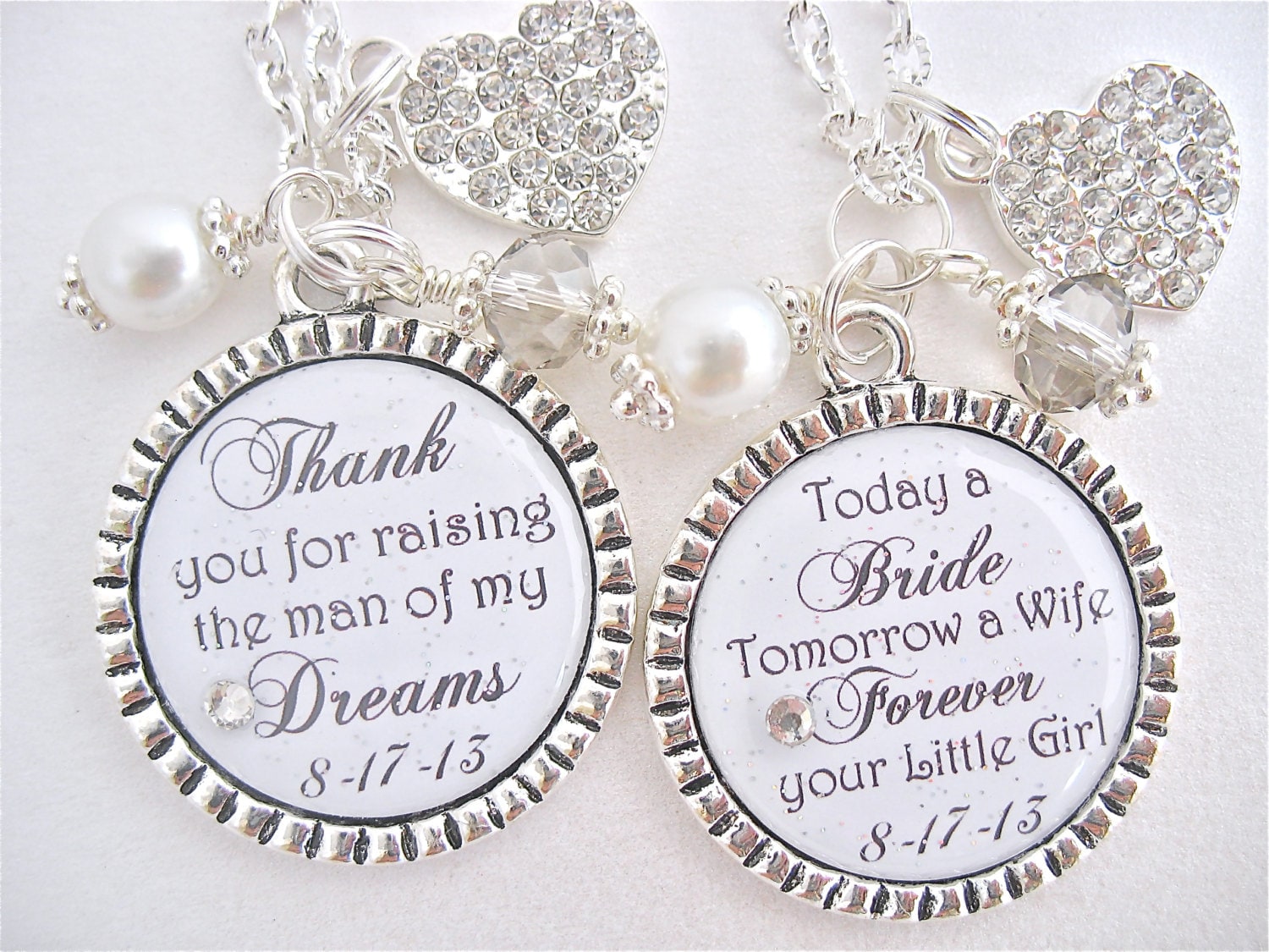 BRIDAL SHOWER GIFT Mother of the Bride Necklace Mother of