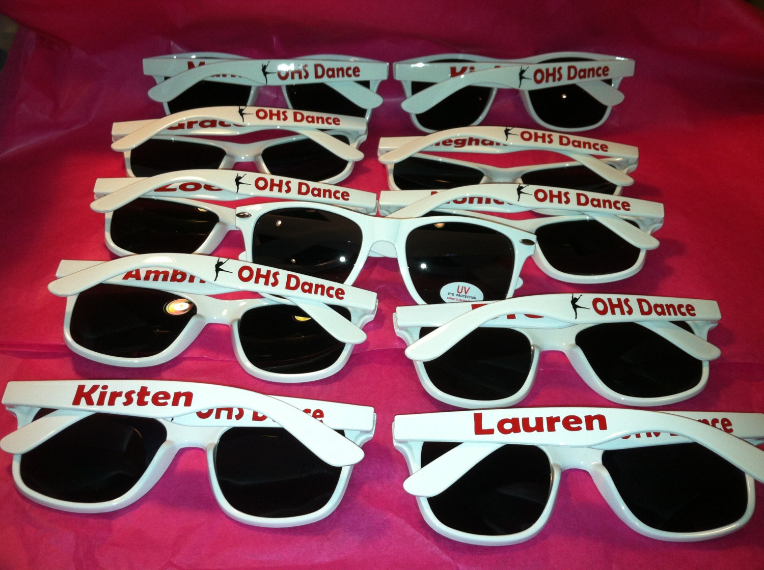 Cheerleader/Dancer Personalized Sunglasses Dance Team by cgirard5