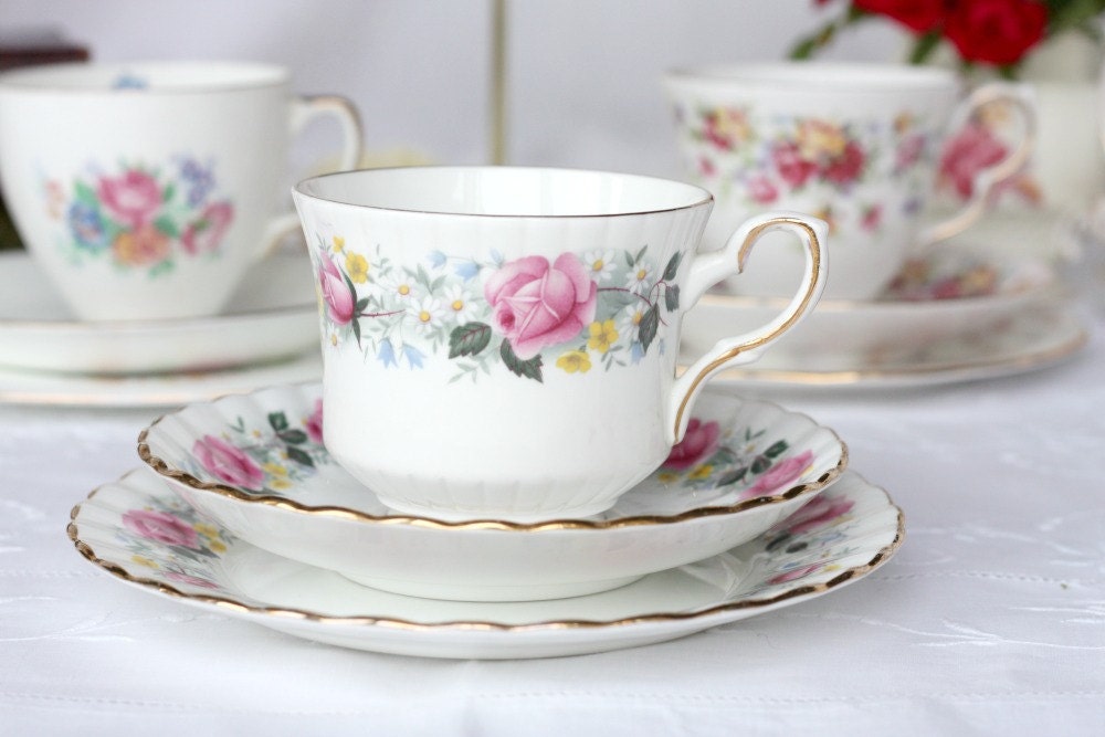 Royal Stafford tea set bone china tea cup saucer and plate