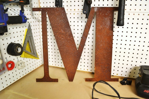 Rusty Metal Letters 12 Rustic Sign Letter Vintage