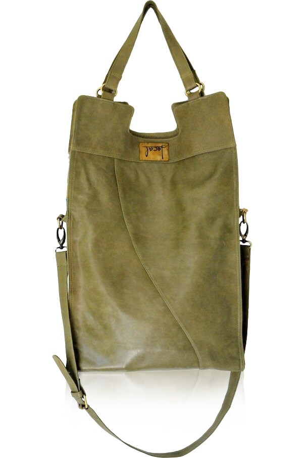 MI-VIDA. Foldover leather bag / leather crossbody bag / by BaliELF