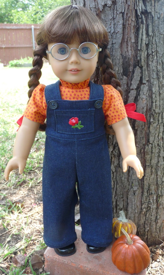 18 Doll Clothes Fall / Autumn Overalls Set Fits American