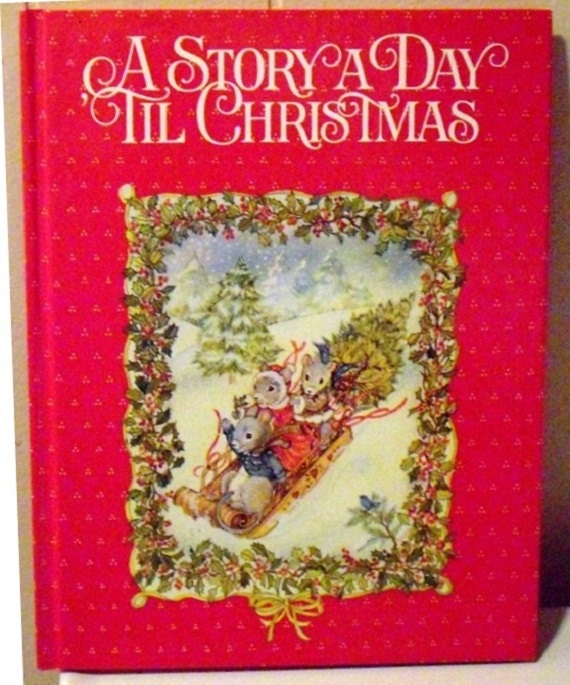 Kids Christmas Book Rare A Story A Day Til by designfrills on Etsy