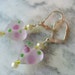 Frosted Pink Heart Earrings, Valentine's Day