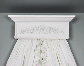 Crib Canopy, Bed Crown, Princess Canopy, Shabby Nursery