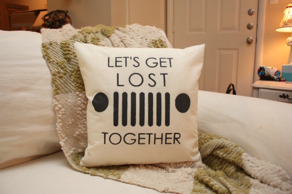 Let's Get Lost Together Pillow