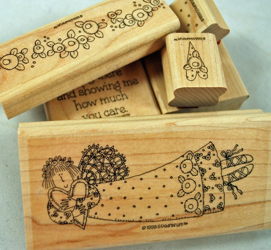 STAMPIN' UP Stamp Set Rubber Stamps Glad