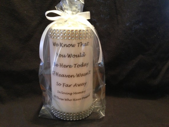 Memory Candle Rememberance Candle Personalized Candle