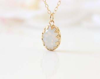 Opal Necklace Opal necklace, gold necklace