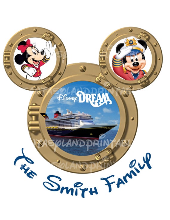 Disney Cruise Porthole SIX NAMES Disney by FantasylandPrintable