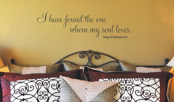 Download I Have Found the One Whom My Soul Loves Wall Decal Vinyl