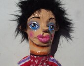 Martin Boy / OOAK gemischte Medien Kunst Puppe / Stoff doll mit Pappmaché ...