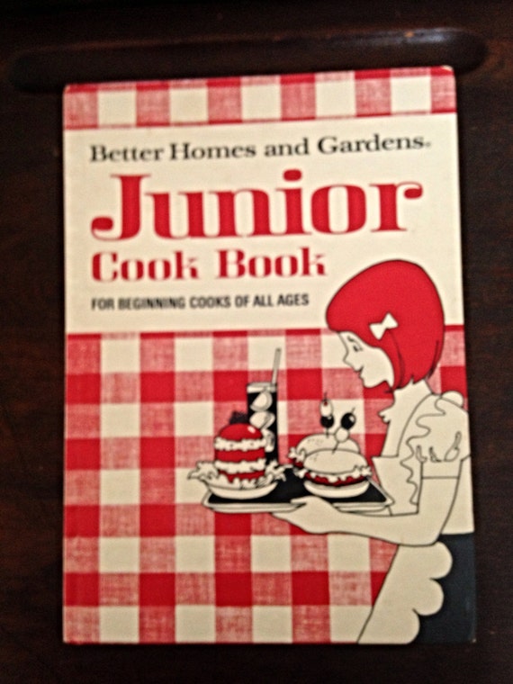 Better Homes and Gardens Junior Cook Book, 1972 vintage cookbook for 