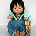 Furga Asian Baby Doll 1988 A 17 inch darling all plastic with handmade outfit