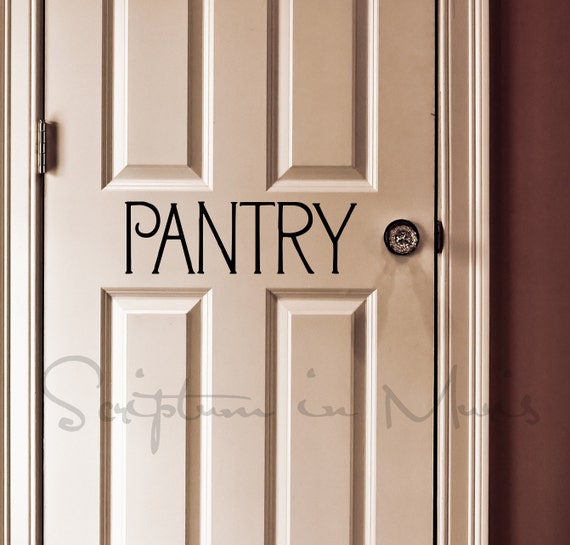 Pantry Door Kitchen Vinyl Decal