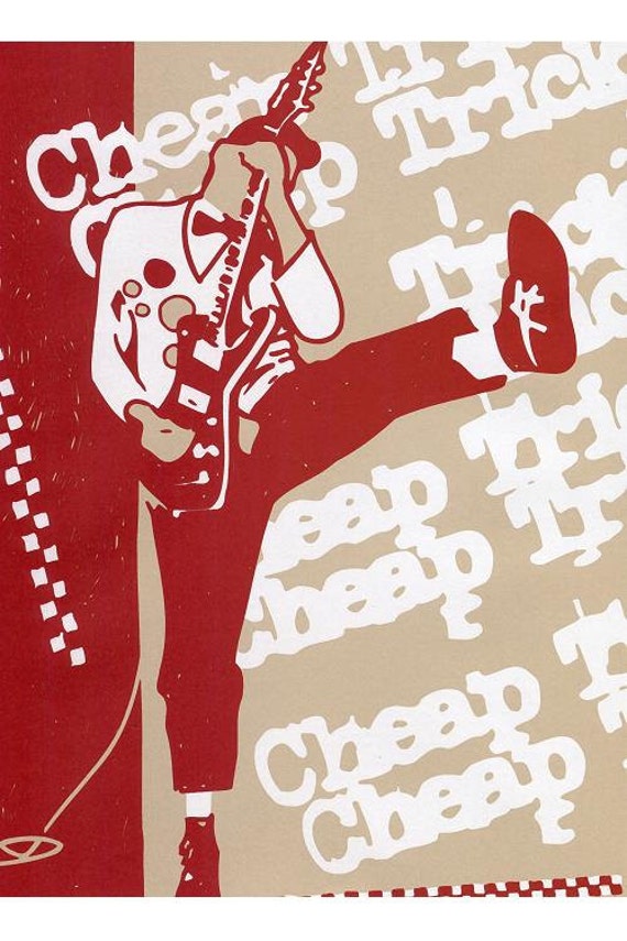 Items similar to CHEAP TRICK retro poster on Etsy
