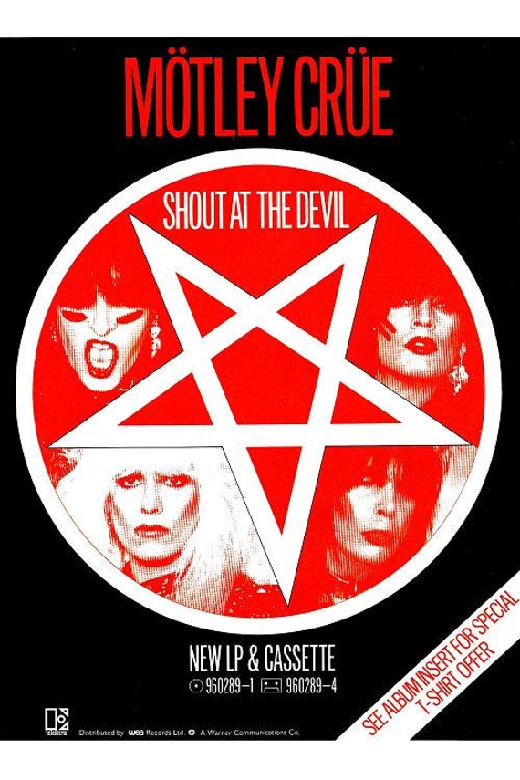 MOTLEY CRUE shout at the devil RETRO poster by SYNDICATE69