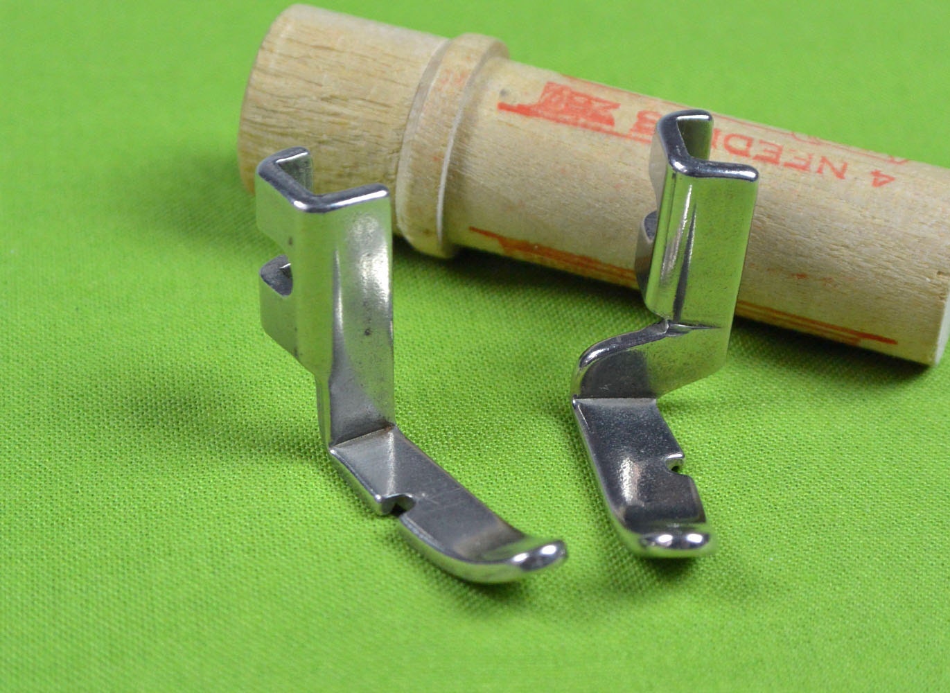 Vintage Singer Left & Right Cording Foot Set Singer 221 Sewing