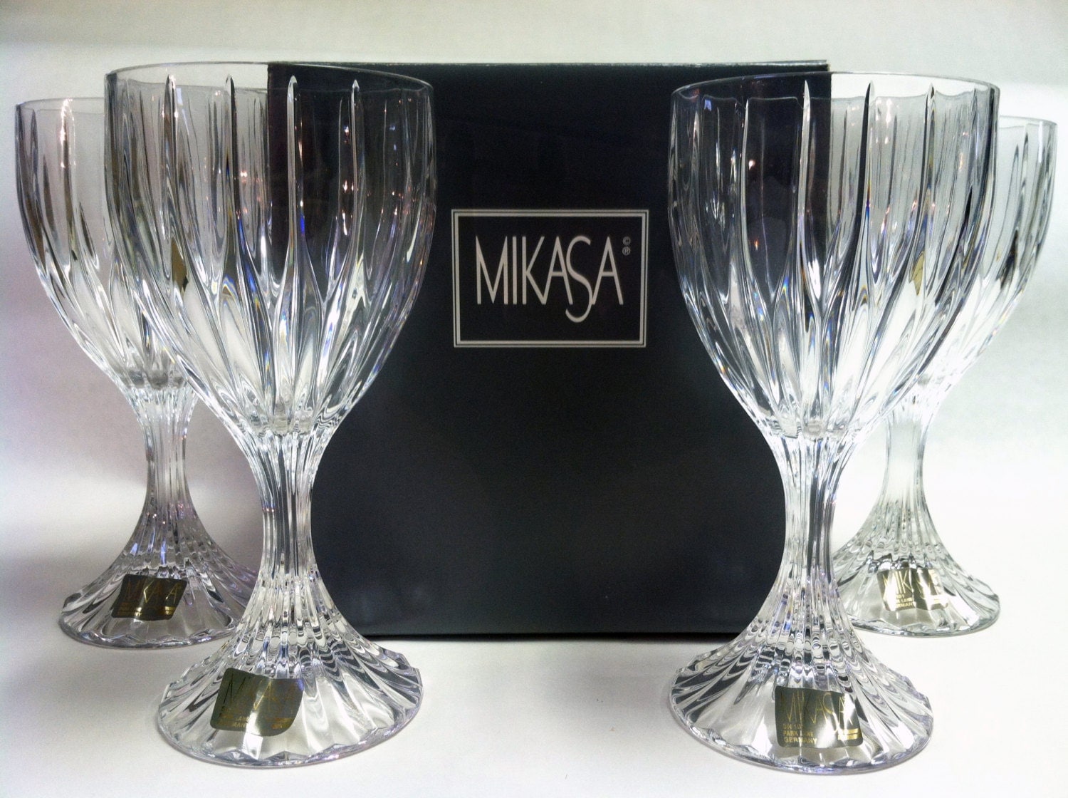 Vintage Mikasa Park Lane Wine Glass Set by TimelessEclectics