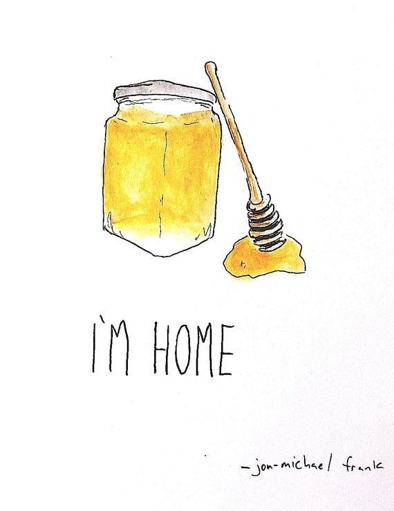 Items similar to Honey, I'm Home - Original Illustration on Etsy