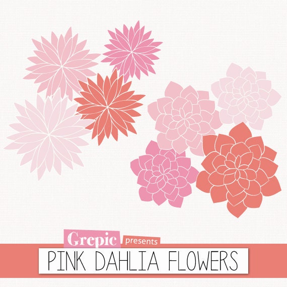 clip art dahlia flowers - photo #7