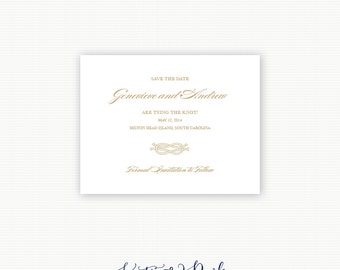 Nautical Knot Save the Date, Knot Save the Date, Sailing Knot Save the Date, Tie The Knot Save the Date, Tying the Knot Save the Dates