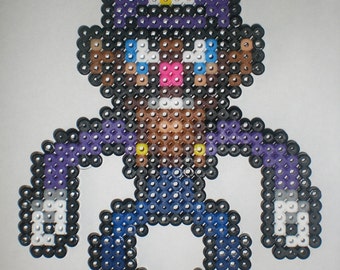 Waluigi Perler Beads