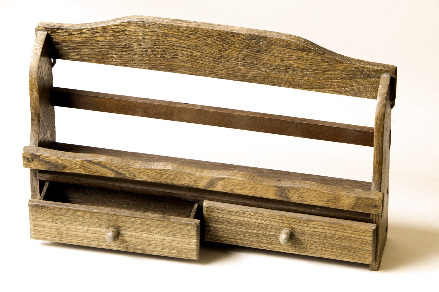 Vintage wooden condiment holder for your kitchen by FleaHouse