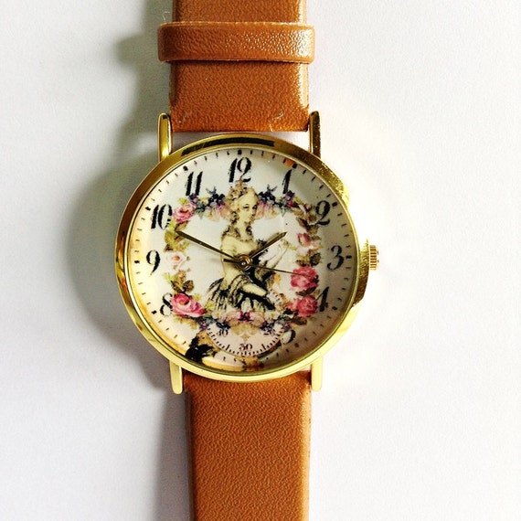 Marie Antoinette Watch Vintage Style Leather Watch Women