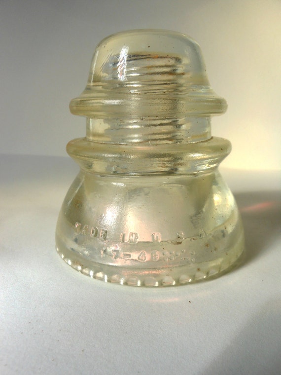 Vintage Hemingray 42 Glass Telephone Pole Insulator in