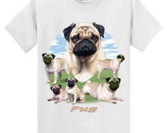 pug t shirt mens