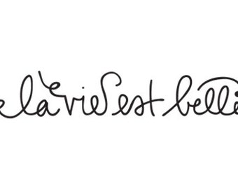 Temporary Tattoo Set La Vie Est Belle Life Is Beautiful Romantic Valentines Day Gift For Her Temporary Tattoo Set La Vie Est Belle Life Is Beautiful Romantic Valentines Day Gift For Her