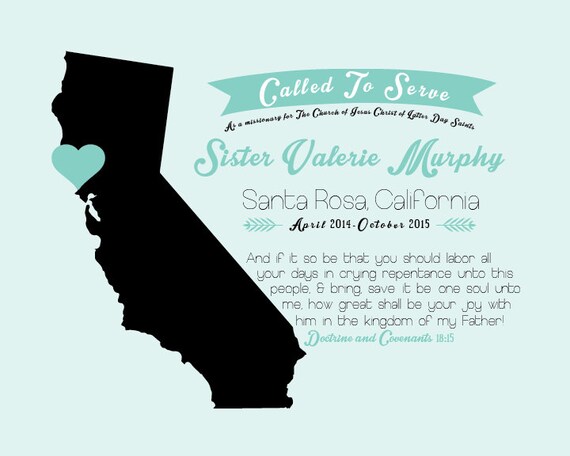 lds missionary printable 8x10 by malorista on etsy