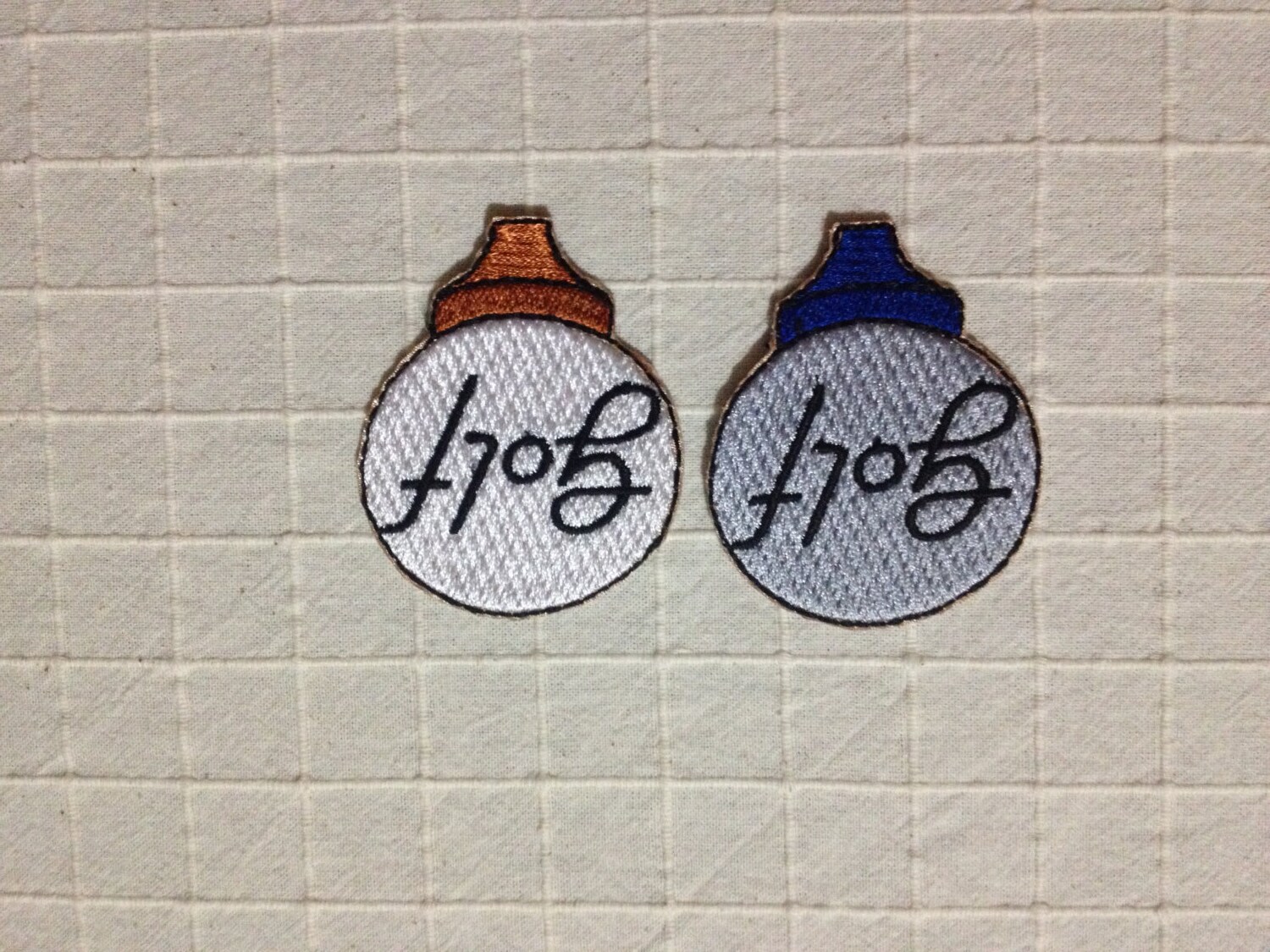 Golf ball iron on patch Golf logo patch Golf sew on applique