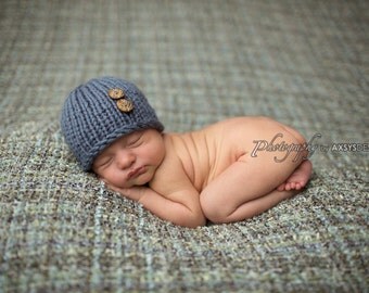 Knit Newborn Hat, Newborn Photo Prop Boy, Newborn Hat Boy, Newborn Boy Hat, Newborn Hat Prop, Newborn Boy Photo Prop, Newborn Props Boy
