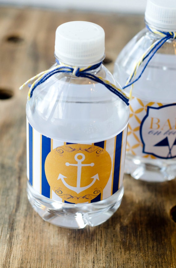 Nautical Baby Shower PRINTABLE Drink Labels (INSTANT DOWNLOAD) by Love The Day Il_570xn