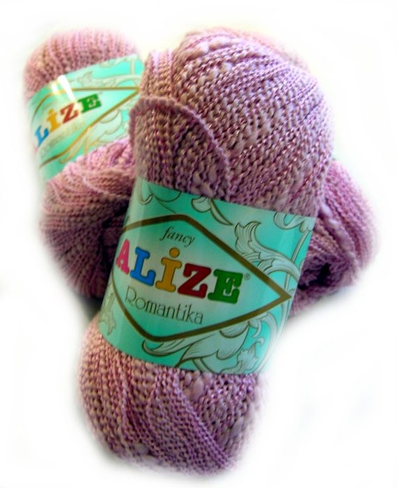 Old rose colored yarn Romantika by Alize. Hypoallergenic yarm.