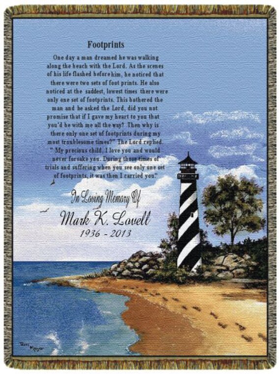 Personalized Sympathy Afghans Memorial Throws by JustMonogramsLLC