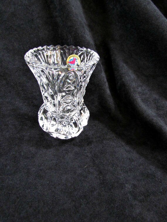 Hofbauer German Lead Crystal Vase Vintage