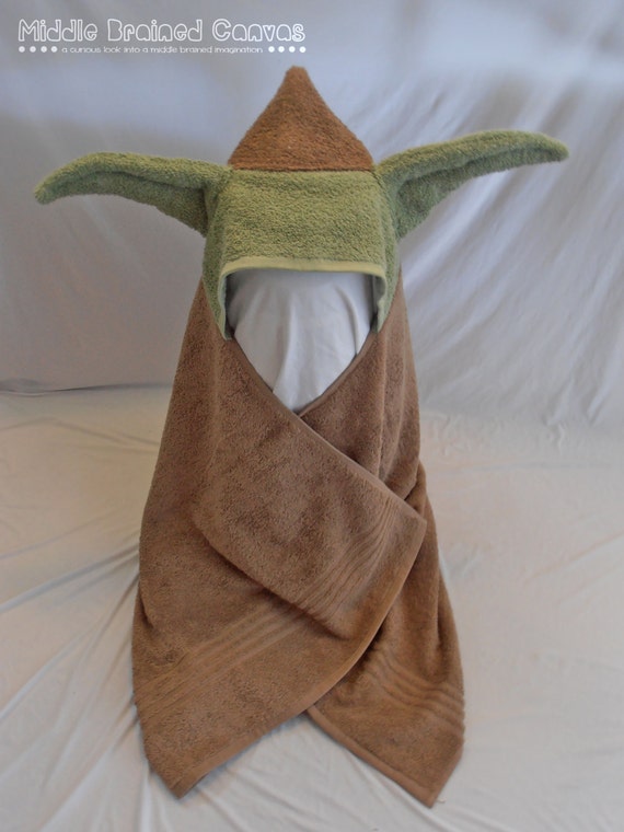 Yoda Geeky Baby Hooded Towel