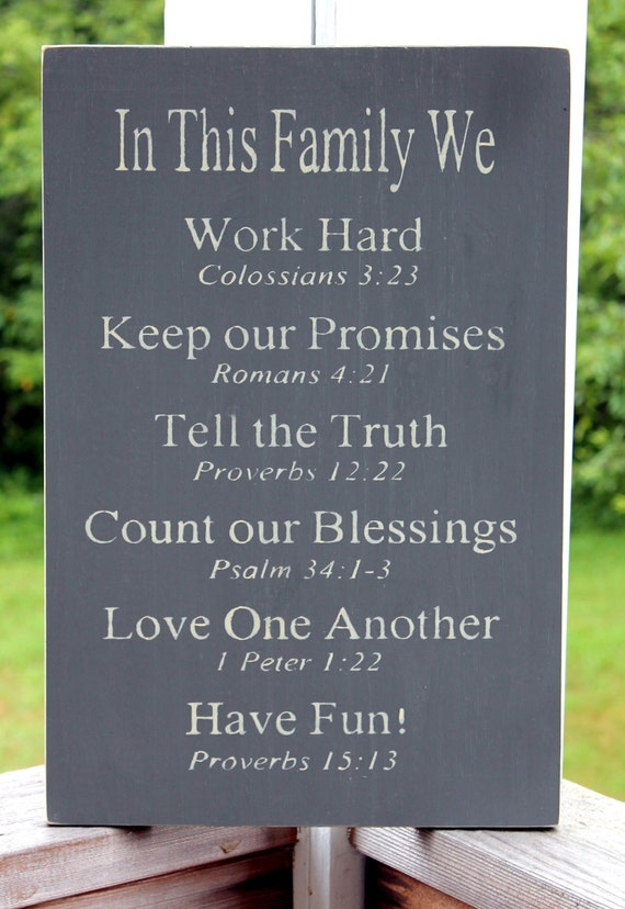 Christian Rules Sign Family Rules Sign Religious Family